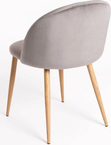 Set 4 Vint Fluwelen Stoelen