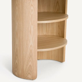 Organisch bureau met tafelblad in eikenfineer, Smith