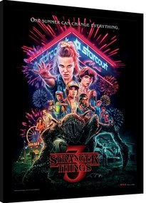 Ingelijste poster Stranger Things - Summer of 85