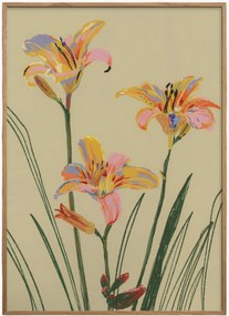 Ingelijste digitale print Lilies