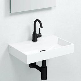 Clou Xo wastafelkraan met draaibare uitloop type 1 zwart mat