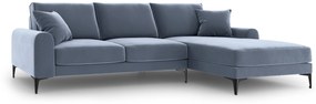 4.5-zitshoekbank Madara rechts velvet | Mazzini Sofas