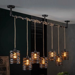 7-delige Metalen Hanglamp