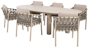 Taste by 4 Seasons Piacenza tuinstoel Tuinstoel   beige weerbestendig