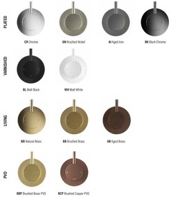 Hotbath Cobber handdouche met wanduitlaat en doucheslang messing geborsteld