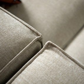 Beige Bank Met Chaise Longue Links