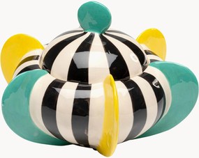 Handbeschilderde decoratieve vaas Harlequin met deksel