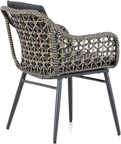 Tuinset 4 personen 180 cm Wicker Taupe Lifestyle Garden Furniture Dolphin/Veneto