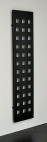 Sanicare design radiator Square 180 x40 cm. mat zwart
