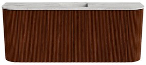Mondiaz Joya DLux 105cm toiletmeubel ronding links/rechts ruby met wastafel faye midden zonder kraangat glace