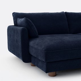 Omkeerbare hoekbank, gemêleerd polyester, EMILIO