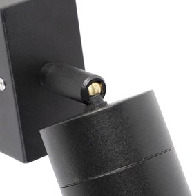 Buitenwandlamp zwart verstelbaar IP44 - Solo