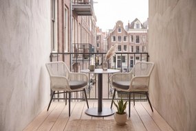 Bistroset 2 personen 70 cm Aluminium/wicker Wit Lifestyle Garden Furniture Advance/Como