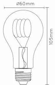Lucide Bulb LED lamp met dag/nacht sensor 2200K E27 4W 6cm amber