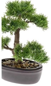 Emerald Kunstplant ceder bonsai groen 32 cm 420001