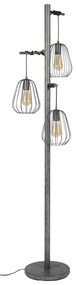 Industriele 3-lichts Vloerlamp