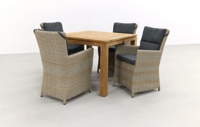 Mante Dessert/Rome brown 100 cm. tuinset - 5-delig - Op=Op