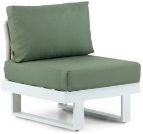Hoek loungeset 6 personen Aluminium Wit  Lifestyle Garden Furniture Lorenzo