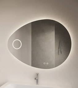 Gliss Design Atlas spiegel met LED-verlichting en scheerspiegel inclusief verwarming 120x90cm