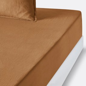 Hoeslaken in gewassen linnen, omslag 35 cm, Linot