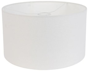 Stoffen lampenkap off-white 35/35/20 Modern rond