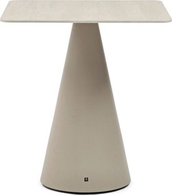 Dining Tuintafel vierkant 70 x 70 cm Zand/Beige Santika Serino