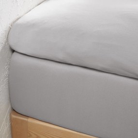Hoeslaken in jersey voor topdekmatras, 30% recycled katoen