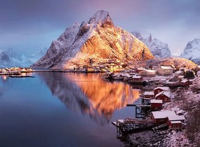 Kunstfotografie Winter in Reine, Lofoten Islands, Norway, David Clapp, (40 x 30 cm)