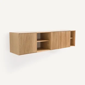 Eiken wandconsole Mikube