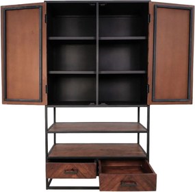 Industrieel Wandkast Sintra Bruin