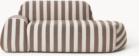 Gestreepte bank Wolke (2-zits) met chaise longue