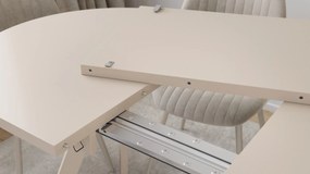 Mazzoni ALMO Kasjmier / kasjmier poten - OVALE UITSCHUIFTAFEL 120-220 cm VOOR 10-12 PERSONEN