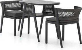 Bistro- en balkonset Manifesto  | 2 personen | Tuinset aluminium | 3-delig | Kees Smit Tuinmeubelen
