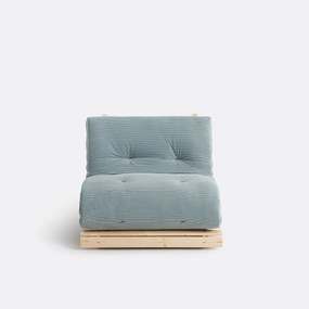 Futon matras, 90 x 190 cm in ribfluweel, THAÏ