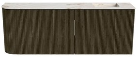 Mondiaz Joya DLux 110cm toiletmeubel ronding links shadow met wastafel faye rechts 1 kraangat frappe