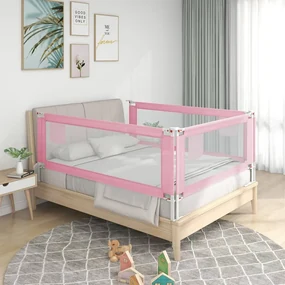 vidaXL Bedhekje peuter 180x25 cm stof roze