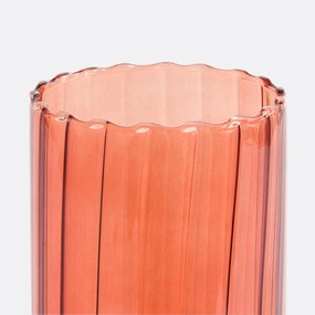 Vaas in gekleurd glas H28 cm, Tuvia