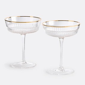 Set van 2 champagne glazen, Togari