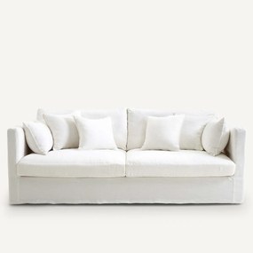 Bank 3-, 4- of 5-zits, in gekreukt linnen, Neo Kinkajou