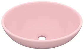 vidaXL Wastafel ovaal 40x33 cm keramiek matroze