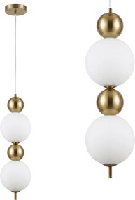 LED hanglamp plafondlamp LHJ116-2CP geborsteld goud