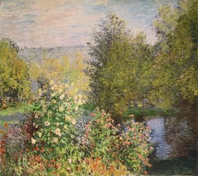 Claude Monet - Kunstdruk A Corner of the Garden at Montgeron, 1876-7, (40 x 35 cm)