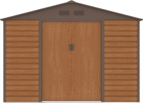 Lahti metalen gereedschapshuis 2,8 x 3,2 m Winkel Boss houtachtig