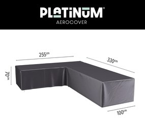 Platinum Aerocover loungesethoes L-vorm 330x255 cm - Links