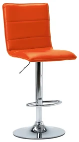 vidaXL Barstoel kunstleer oranje