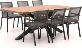 Diningset Bellagio  | 6 personen teakhout | Tuinset stapelbaar | 7-delig | Kees Smit Tuinmeubelen