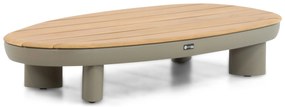 Hoek loungeset 6 personen Aluminium/Rope /Teak Taupe  Santika Furniture Santika