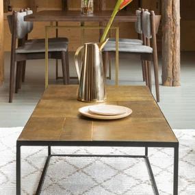 Dutchbone Lee Koperen Salontafel - 110 X 55cm.