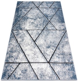 Tapijt modern COZY 8872 Wall, geometrisch , drieho  - Structureel,  twee poolhoogte , blauw