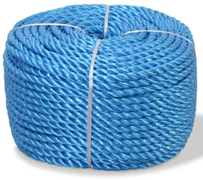 vidaXL Touw gedraaid 14 mm 100 m polypropyleen blauw